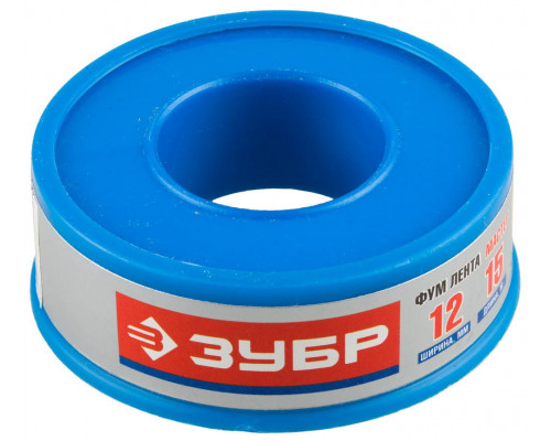 ФУМ лента 0.1 мм?12 мм?15 м 0.40 г/см? ЗУБР 12373-12-040
