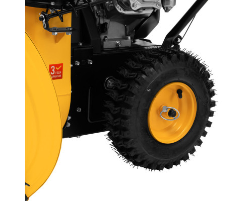 Бензиновая снегоуборочная машина SBM 610, 212 cc, ручной старт, фара Denzel (97653)