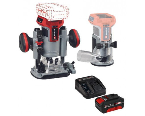 Фрезер аккумуляторный Einhell PXC TP-RO 18 Set Li BL,18В,10-30 т/мин,цанга 6/8 мм+1акк.4 Ач+ЗУ 3А (4350410SET)