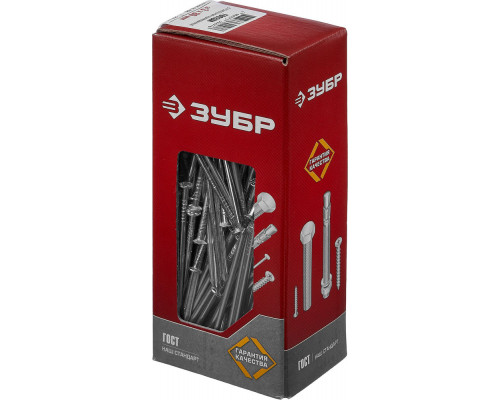 Гвозди строительные 80 x 3 мм, цинк, 1 кг, ГОСТ 4028-63 ЗУБР 305031-30-080