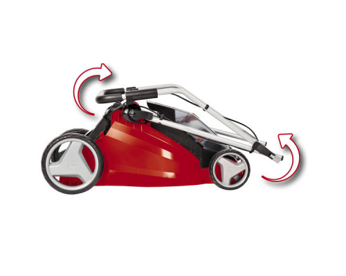 Газонокосилка акк Einhell PXC GE-CM 43 Li M, 2х18B,BL,2х4.0Ач,2xЗУ,43см,63л,мульчирование (3413130)