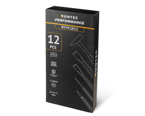 RUNTEC RT-PC1E12 Набор ударно-режущего инструмента RUNTEC в ложементе EVA, 12 предметов (RT-PC1E12)