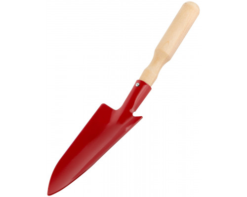 Совок посадочный с деревянной ручкой узкий