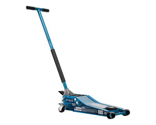 Домкрат гидравлический подкатной 3 т, быстрый подъем, Low profile quick lift, 75-505 мм, профессиональный STELS