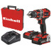 Дрель аккумуляторная Einhell PXC TP-CD 18/50 Li BL, 18В,50Нм,патрон 13мм,2x2,0Ач,кейс (4513896)