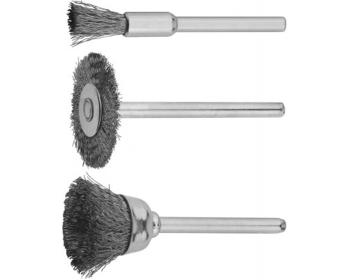 Набор щеток для гравёра и электродрели 3 предм. STAYER 29915-H3