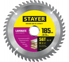 Диск пильный по ламинату Laminate STAYER 185x30/20 мм 56Т аккуратный рез 3684-185-30-56_z01  