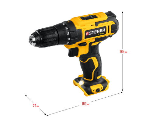 Дрель-шуруповерт 20 В, 40 Н·м, без АКБ V1 STEHER CD-200
