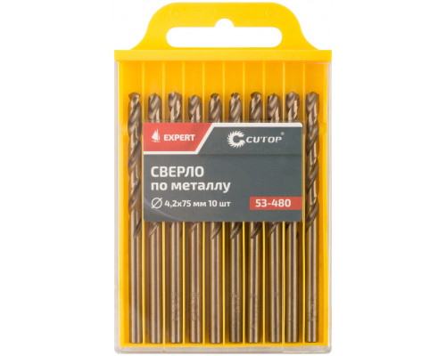 Сверло по металлу Cutop EXPERT, 4,2х75 мм (10 шт) (53-480)