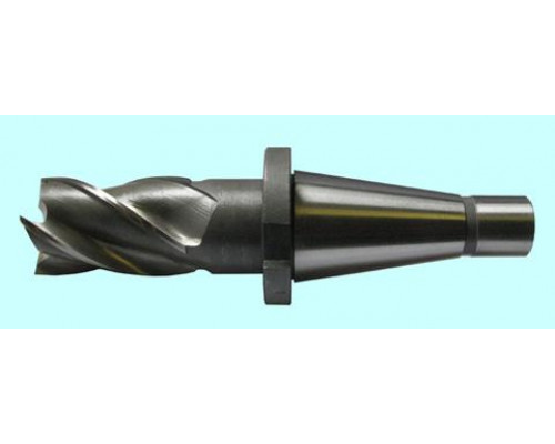 Фреза концевая d45,0х 63х198 к/х Р18 Z=6 хвостовик с конусом 7:24 - 40