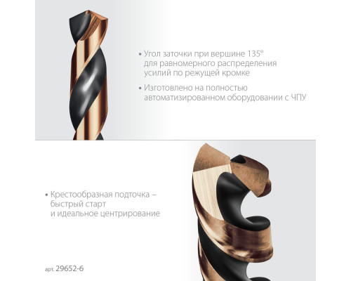 Сверло по металлу для винтовёртов и шуруповертов IMPACT READY НЕХ-1/4