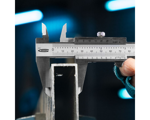 Штангенциркуль, 150 мм, 0.02 мм, нержавеющая сталь, с глубиномером Gross (31670)
