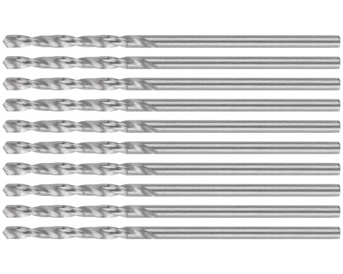 Сверла по металлу HSS шлифованные, угол заточки 135°, 1,5 x 43 мм (10 шт.) (35669М)