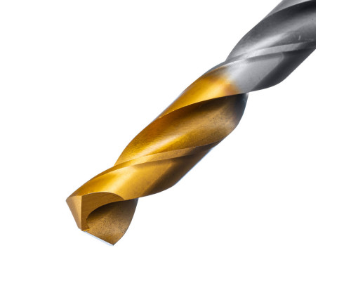 Сверло спиральное по металлу 11 x 142 мм, Р6М5, Golden Tip Denzel (718243)