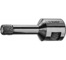 Коронка алмазная вакуумная АВК, d 8 мм, М14, 15 мм кромка ЗУБР Профессионал 29865-08-M14
