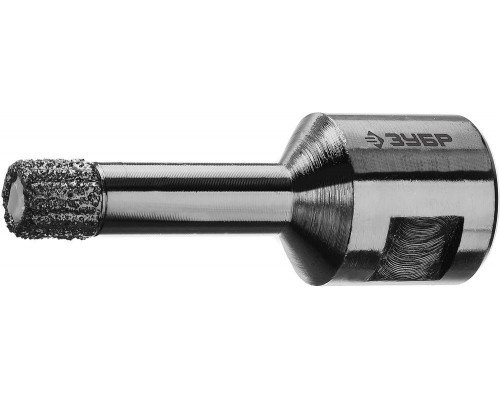 Коронка алмазная вакуумная АВК, d 8 мм, М14, 15 мм кромка ЗУБР Профессионал 29865-08-M14