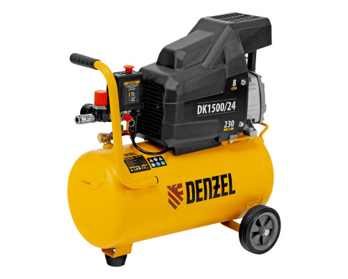 Компрессор воздушный DK1500/24, Х-PRO 1.5 кВт, 230 л/мин, 24 л Denzel (58063)