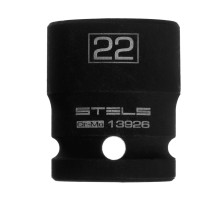 Головка ударная шестигранная, 22 мм, 1/2, CrMo Stels