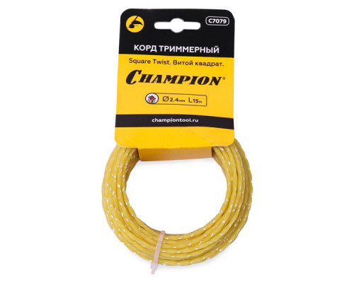 Корд трим.CHAMPION Square Twist 2.4мм *15м (витой квадрат) в мотке (C7079)