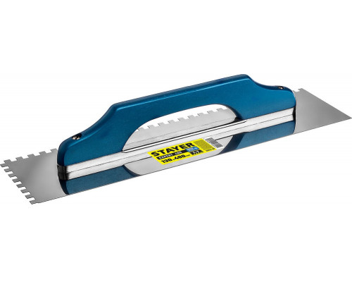 Гладилка штукатурная Expert 480, 130 х 480 мм, зуб 8 х 8 мм STAYER Professional 0803-08