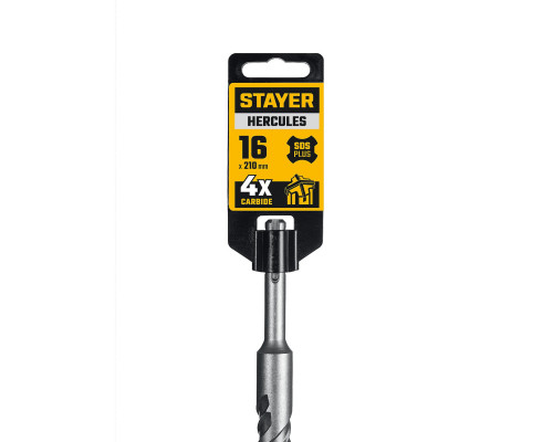 Бур SDS-plus HERCULES-4Х 16x210 мм STAYER 29290-210-16