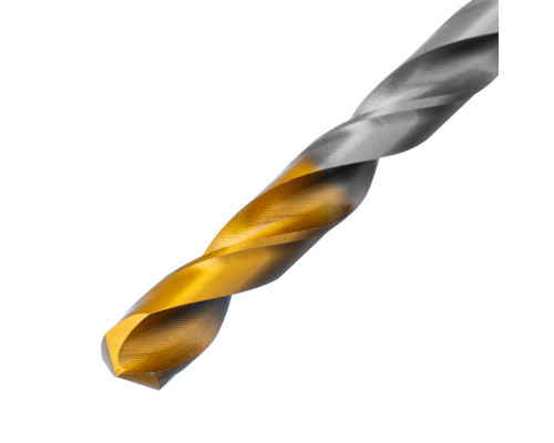 Сверло спиральное по металлу 7,0 x 109 мм, Р6М5, Golden Tip Denzel (718237)