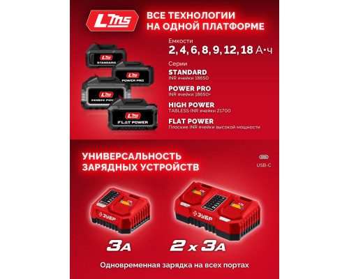 Дрель-шуруповерт ударная бесщеточная 20 В 165 Н·м 1 АКБ LMS 2 А·ч ЗУБР ДБУ-165-21