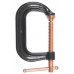 CDF403C Струбцина C-образная, ширина зажима 75 мм, вынос 60 мм, 13 кН, медное покрытие винта (BE-CDF403C)