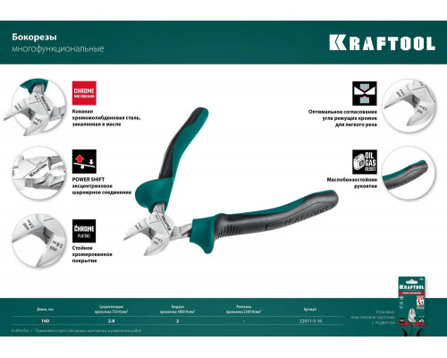 Бокорезы 160 мм KRAFTOOL 22011-5-16