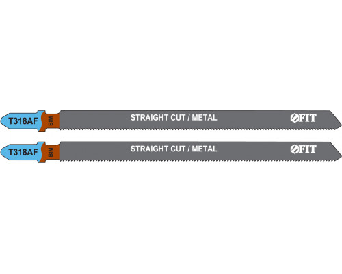 Полотна по металлу, Bimetal, фрезерованные, волнистые зубья, 132/106/1,2 мм (T318AF), 2 шт. (40972)