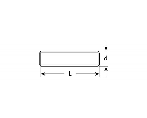 Резьбовая шпилька М10 x 2000 мм, кл. пр. 4.8, цинк, 1 шт ЗУБР DIN 975 4-303350-10-2000