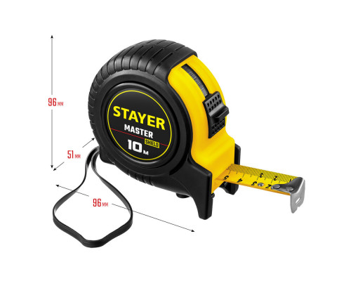 Рулетка 10 м х 25 мм STAYER 34025-10