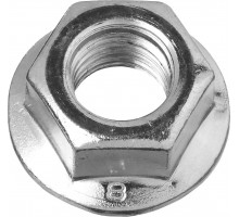 Гайка с фланцем M12, кл. пр. 6, цинк, 5 кг ЗУБР DIN 6923 303630-12