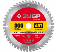 Диск пильный по дереву Оптимальный рез, 300 х 32/30 мм, 48Т ЗУБР 36912-300-32-48_z01