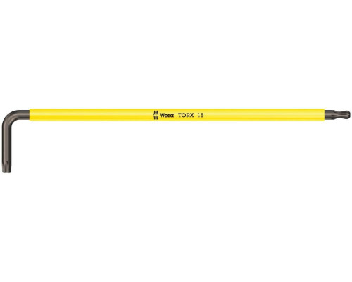 967 SPKXL TORX® Multicolour Г-образный ключ, удлиненный, с шаром, TX 15 x 123 мм (WE-024484)