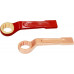 Ключ накидной односторонний ударный коленчатый 80 искробезопасный сплав BeCu 162B-85, HORTZ