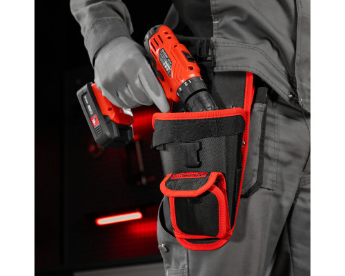 Кобура для шуруповерта с карманом для бит и сверл Matrix