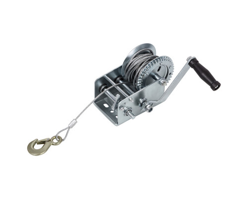 Лебедка шестеренчатая, тяга 0.8 т, тросовая Matrix (522735)