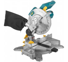 Пила торцовочная 1400 Вт; 4500 об/мин; 210/30 мм; 6,5 кг; рез. накл.; б/с щеток; блок шпинд.; коробка (80415)