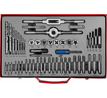 Набор метчиков и плашек 52 предм. сталь 9ХС ЗУБР 28130-H52