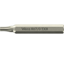 867/0 Micro TORX бита, TX 8 x 30 мм, хвостовик шестигранный 5/32