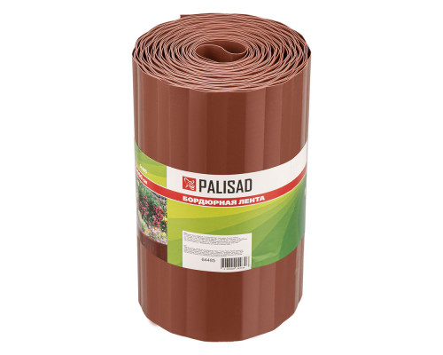 Бордюрная лента, 20 х 900 см, полипропиленовая, коричневая, Palisad (64485)