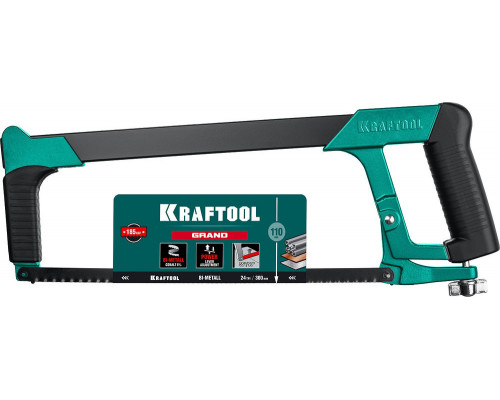 Ножовка по металлу 300 мм обрезиненная ручка, полотно Bi-Metal GRAND KRAFTOOL 15801