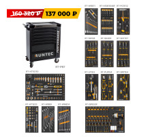 RUNTEC RT-HT313PR7 Тележка инструментальная 7 полочная Performance с комплектом инструмента, 313 предметов (RT-HT313PR7)