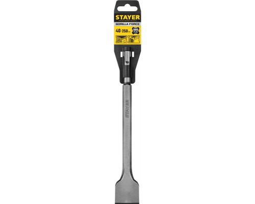 Зубило плоское Gorilla Force, 40 х 250 мм, SDS-Plus STAYER Professional 29353-40-250_z02