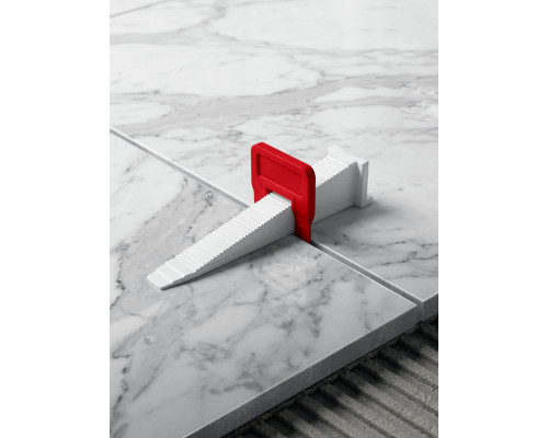 STAYER СВП TileFix, комплект: 0,5 мм, зажим + клин, 50 + 50 шт, система выравнивания плитки ?ворота? (33840-H50)