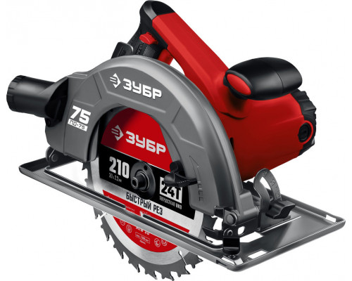 Пила циркулярная (дисковая) d 210 мм 2000 Вт ЗУБР ПД-75