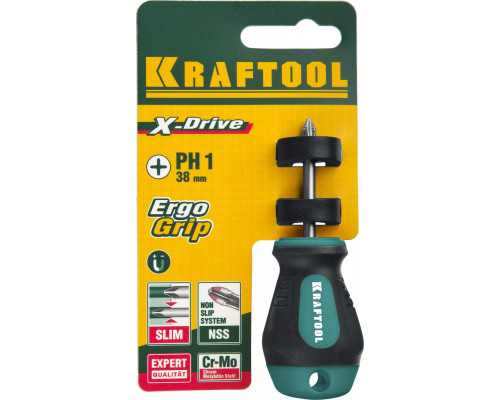 Отвертка PH1 x 38 Х-Drive KRAFTOOL 250072-1-038