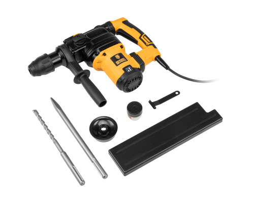 Перфоратор электрический RHV-1050-38-max, SDS-max, 1050 Вт, 10 Дж, 2 плюс 1 режим Denzel (26620)