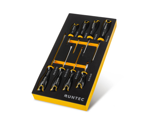 RUNTEC RT-SD1E8 Набор отверток RUNTEC S2 в ложементе EVA, 8 предметов (RT-SD1E8)